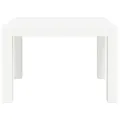 Table de jardin blanc 59x47x40 cm PP