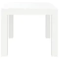 Table de jardin blanc 59x47x40 cm PP