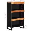 Armoire latérale 60x33x107 cm bois massif d'acacia
