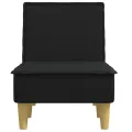 Chaise longue noir tissu