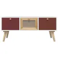 Table basse avec tiroirs 80x40x35,5 cm bois d'ingénierie