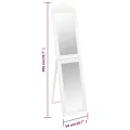 Miroir sur pied Blanc 50x200 cm