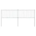 Tête de lit métal blanc 180 cm
