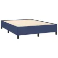 Cadre de lit Bleu 140 x 200 cm Tissu