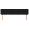 Têtes de lit 2 pcs Noir 90x7x78/88 cm Tissu