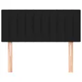 Tête de lit Noir 80x5x78/88 cm Tissu