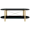 Table basse Noir 110x48x40 cm Bois d'ingénierie