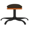 Repose-pied Marron 60x60x36 cm Tissu et similicuir