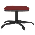 Repose-pied Bordeaux 60x60x36 cm Tissu et similicuir