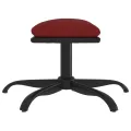 Repose-pied Bordeaux 60x60x36 cm Tissu et similicuir