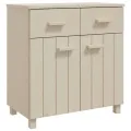 Buffet HAMAR Marron miel 79x40x80 cm Bois massif de pin