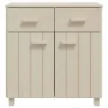Buffet HAMAR Marron miel 79x40x80 cm Bois massif de pin