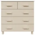 Buffet HAMAR Marron miel 79x40x80 cm Bois massif de pin