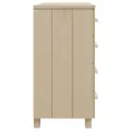 Buffet HAMAR Marron miel 79x40x80 cm Bois massif de pin
