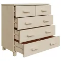 Buffet HAMAR Marron miel 79x40x80 cm Bois massif de pin