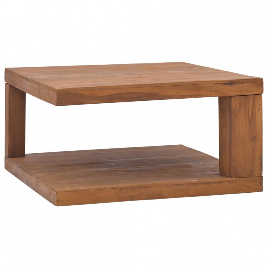 Table basse 65x65x33 cm Bois de teck solide