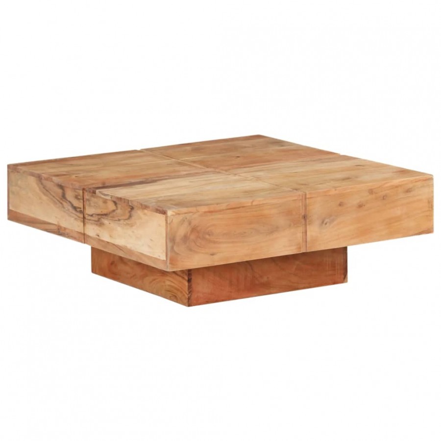 Table basse 80x80x28 cm Bois d'acacia massif