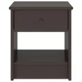 Table de chevet Marron foncé 35x30x40 cm Bois de pin massif