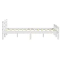Cadre de lit Blanc Bois de pin massif 180x200 cm