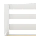 Cadre de lit Blanc Bois de pin massif 180x200 cm