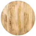 Table de salle à manger Rond 110x76 cm Bois de manguier massif