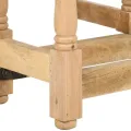 Table de salle à manger Rond 110x76 cm Bois de manguier massif