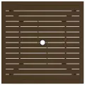 Table de jardin Marron 81,5x81,5x72 cm Acier