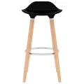 Tabourets de bar lot de 2 noir