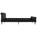 Cadre de lit Noir Velours 180 x 200 cm