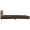 Cadre de lit Marron Similicuir daim 90 x 200 cm