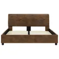 Cadre de lit Marron Similicuir daim 120 x 200 cm