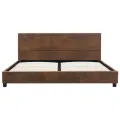 Cadre de lit Marron Similicuir daim 120 x 200 cm