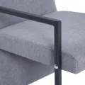 Fauteuil Gris clair Tissu