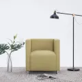 Fauteuil cube Vert Tissu