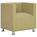 Fauteuil cube Vert Tissu