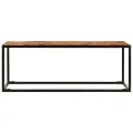 Table basse 110x60x40 cm Bois d'acacia solide et acier