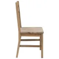 Chaises à manger lot de 2 bois d'acacia solide