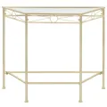 Table d'appoint Style vintage Métal 87 x 34 x 73 cm Doré