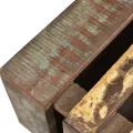 Table basse avec 4 roulettes Bois recyclé