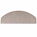 Tapis d'escalier 10 pcs 65x24x4 cm Marron clair