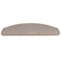 Tapis d'escalier 10 pcs 65x24x4 cm Marron clair