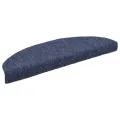 Tapis autoadhésifs de marches 5 pcs Bleu 65x21x4 cm Aiguilleté