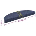 Tapis autoadhésifs de marches 5 pcs Bleu 65x21x4 cm Aiguilleté