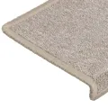 Tapis d'escalier 15 pcs 65x21x4 cm Taupe