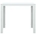 Table basse Blanc 78x78x74 cm PEHD Aspect de bois