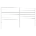 Tête de lit métal blanc 200 cm