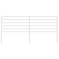 Tête de lit métal blanc 200 cm
