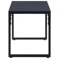 Banc de jardin 120,5 cm Panneau PS Noir
