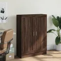 Bibliothèque chêne marron 82,5x30,5x115 cm bois d'ingénierie