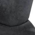 Chaise en forme de main Noir Velours